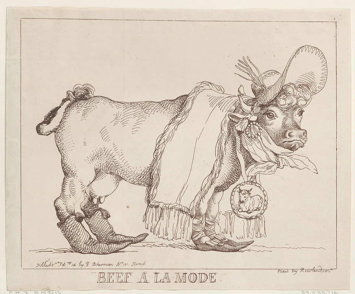 Beef à la Mode — Thomas Rowlandson|Rudolph Ackermann, London