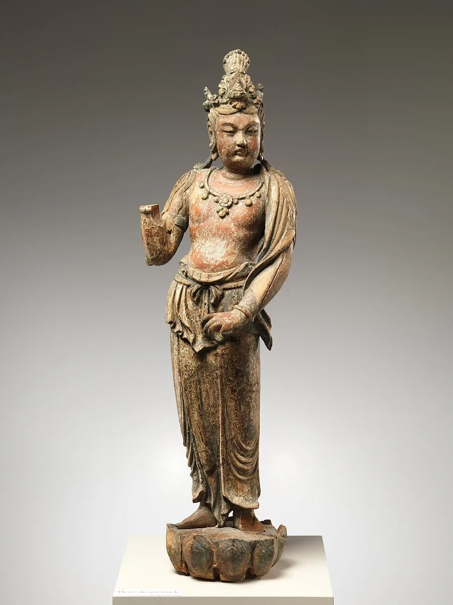 元至元十九年 彩繪木雕觀音菩薩像(柳木胎)|Bodhisattva Avalokiteshvara (Guanyin) — Unknown