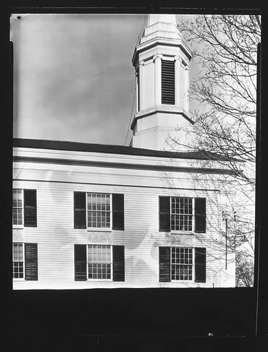 [Side Façade of Greek Revival Church]