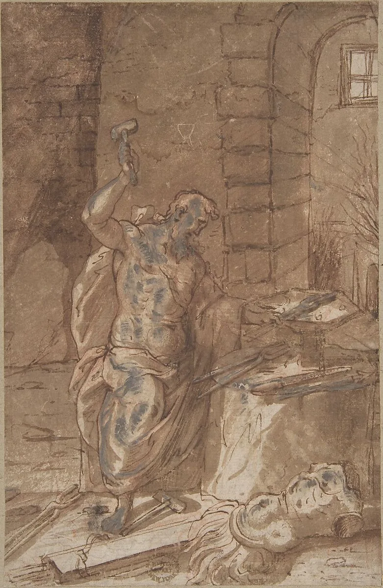 Vulcan — Anonymous, Italian, Roman-Bolognese, 17th century