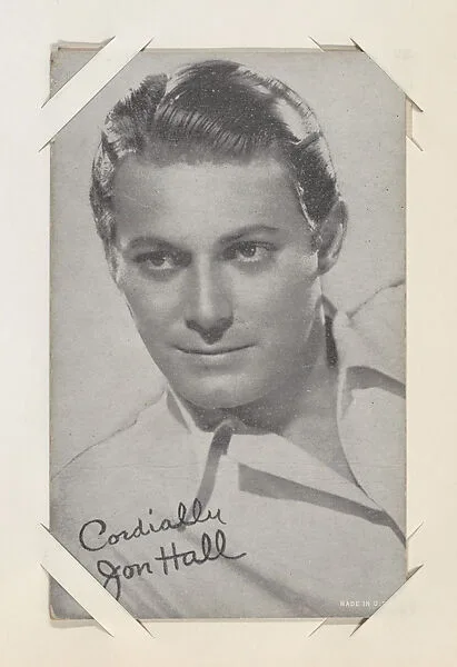 Jon Hall from Movie Stars Exhibit Cards series (W401) — Unknown