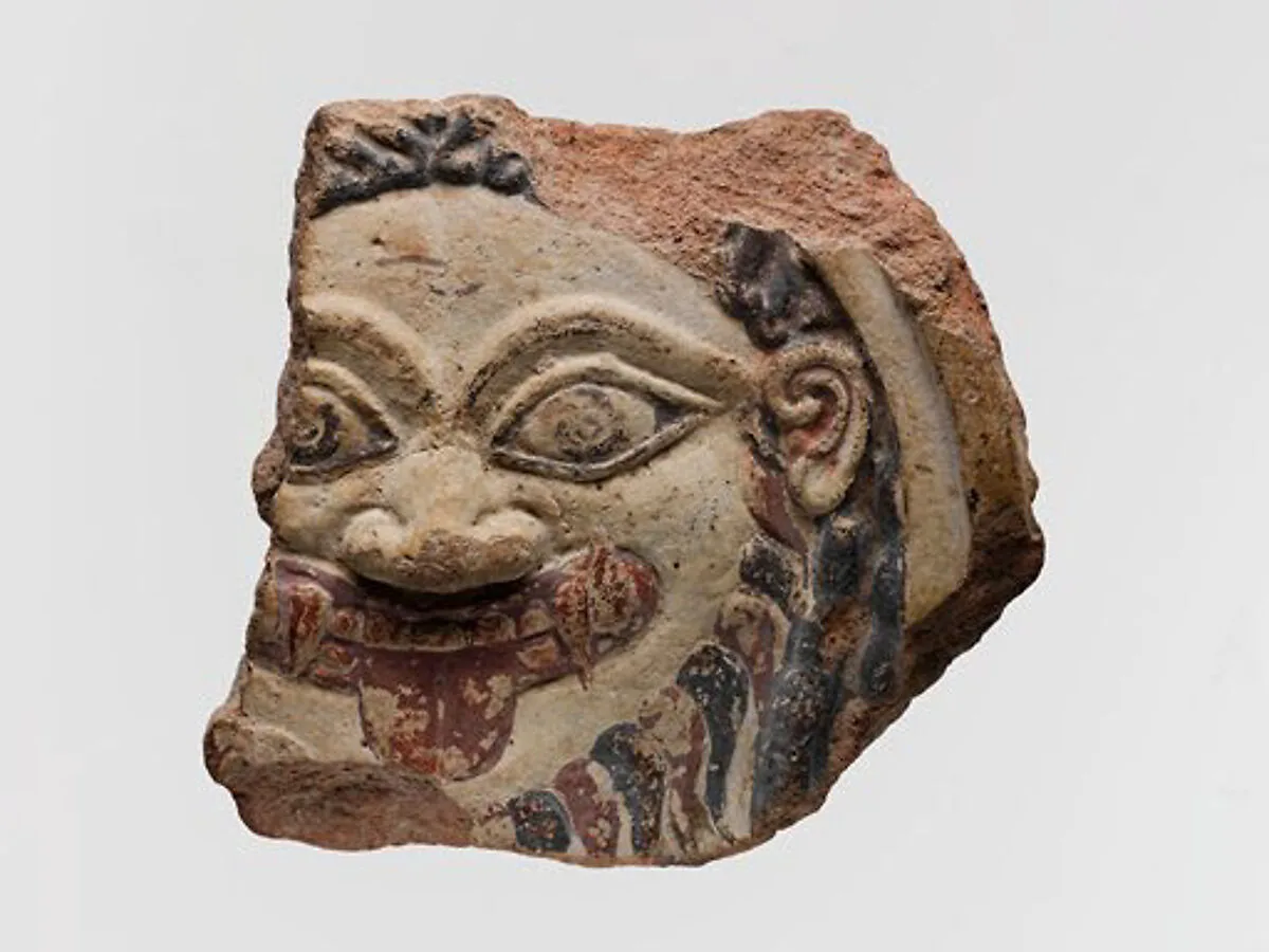 Terracotta antefix with the head of Medusa — Unknown