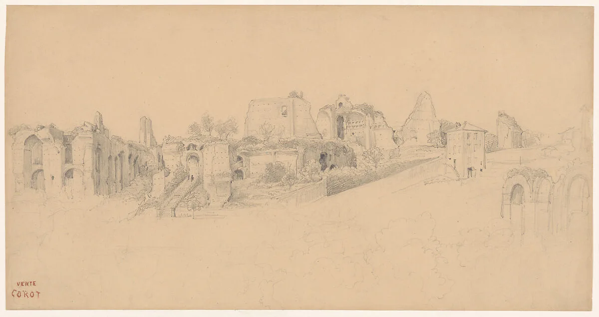 The Palatine Hill, Rome — Camille Corot