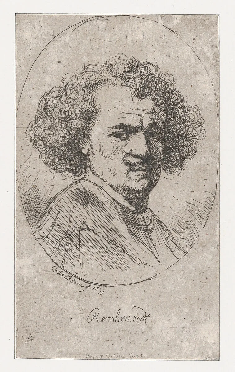 Portrait of Rembrandt — Imprimerie Delâtre, Paris|Rembrandt (Rembrandt van Rijn)|Charles Blanc|Rembrandt (Rembrandt van Rijn)