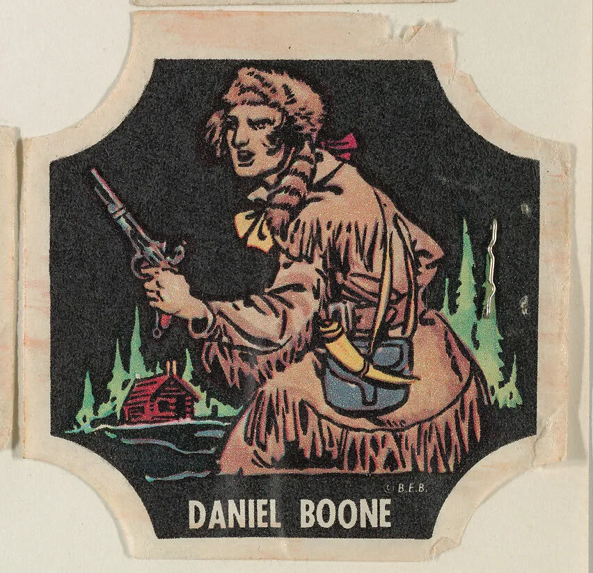 Daniel Boone, from the Indians and Westerners bread end labels series (D290-10) — Unknown