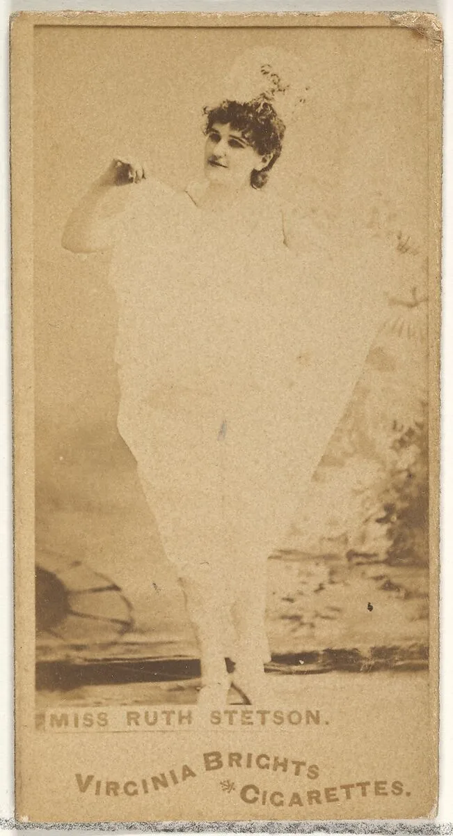 Miss Ruth Stetson, from the Actors and Actresses series (N45, Type 1) for Virginia Brights Cigarettes — Allen & Ginter