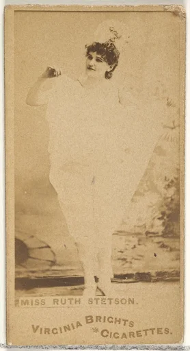 Miss Ruth Stetson, from the Actors and Actresses series (N45, Type 1) for Virginia Brights Cigarettes