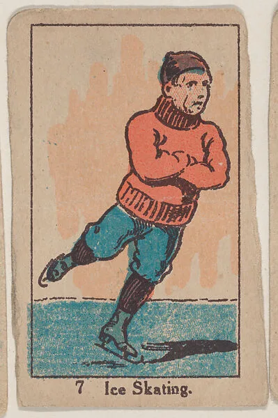 Ice Skating #7 from the Sports Drawings series (W542) — Unknown