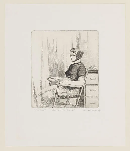 Woman with Kerchief — William Hicks|WPA
