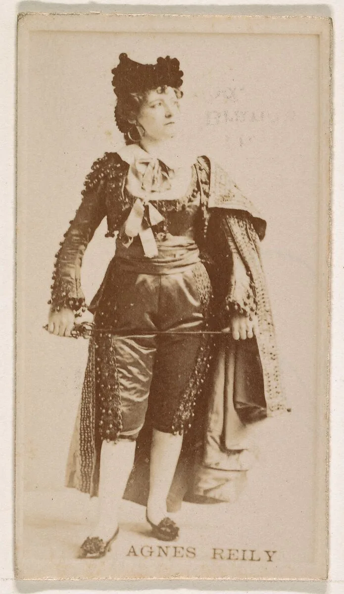 Agnes Reily, from the Actresses series (N245) issued by Kinney Brothers to promote Sweet Caporal Cigarettes — Kinney Brothers Tobacco Company