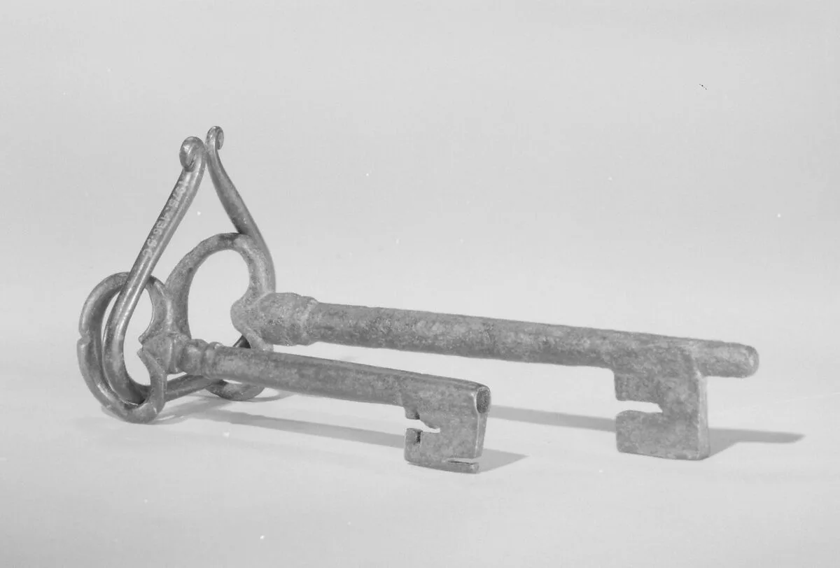 Two keys and key ring — Unknown