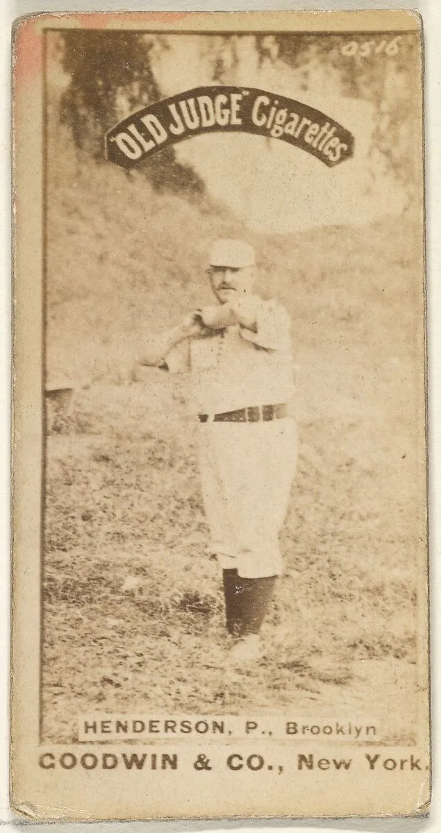 Henderson, Pitcher, Brooklyn, from the Old Judge series (N172) for Old Judge Cigarettes — Goodwin & Company