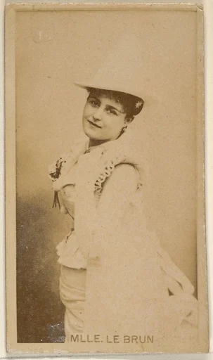 Mlle. Le Brun, from the Actors and Actresses series (N45, Type 8) for Virginia Brights Cigarettes