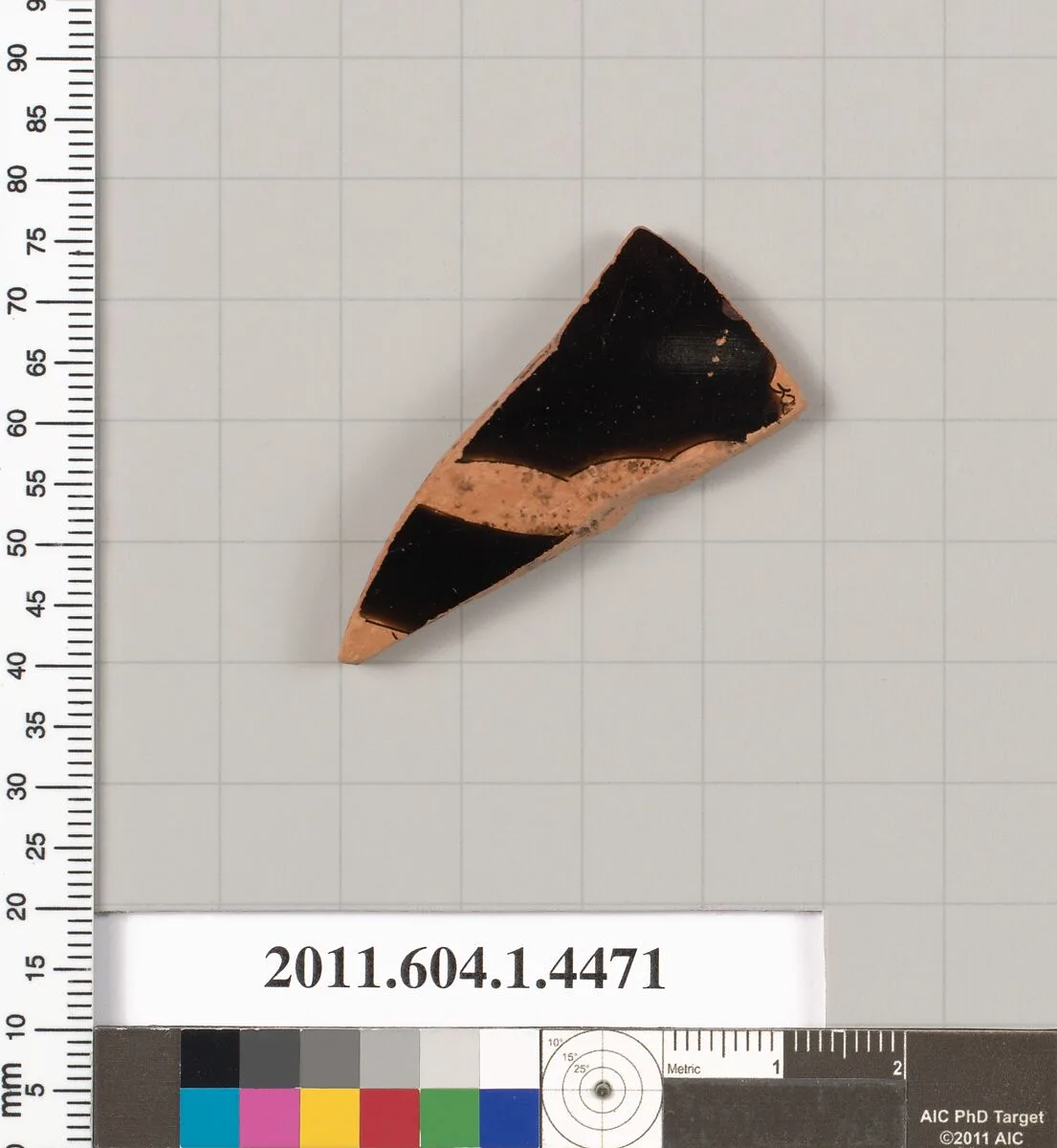 Terracotta fragment of a kylix (drinking cup) — Unknown
