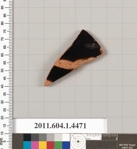Terracotta fragment of a kylix (drinking cup)