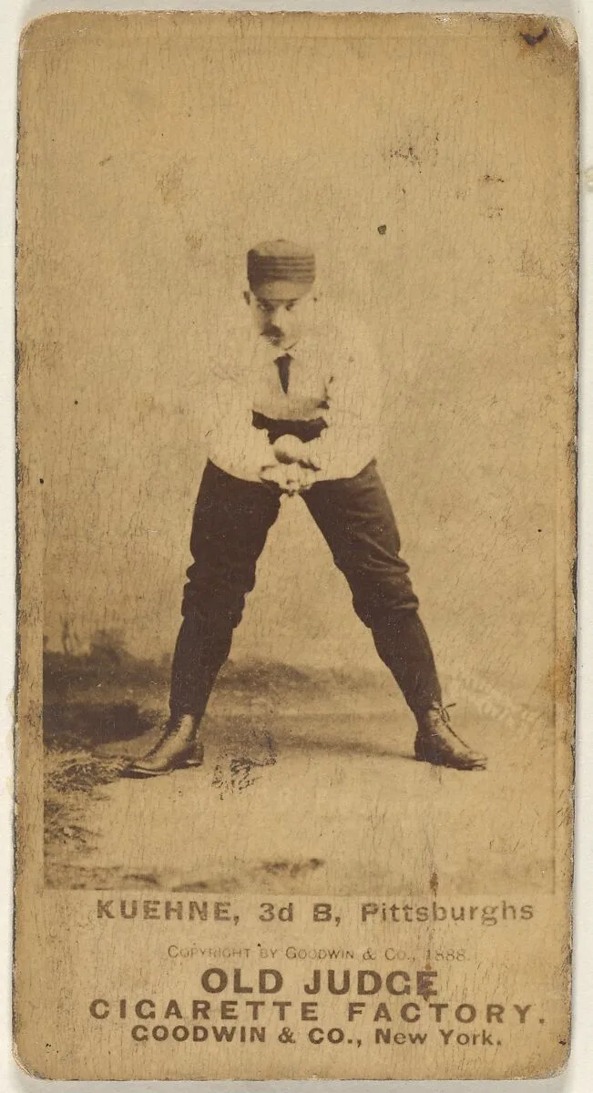 Bill Kuehne, 3rd Base, Pittsburgh, from the Old Judge series (N172) for Old Judge Cigarettes — Goodwin & Company