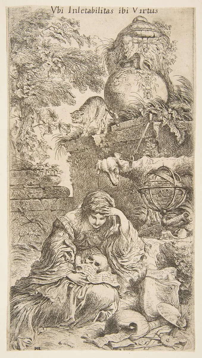 Melencholia — Giovanni Benedetto Castiglione (Il Grechetto)