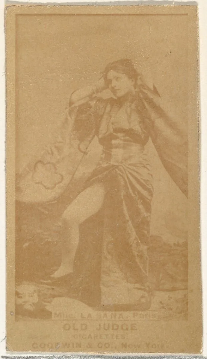 Mlle. La Sana, Paris, from the Actors and Actresses series (N171) for Old Judge Cigarettes — Goodwin & Company