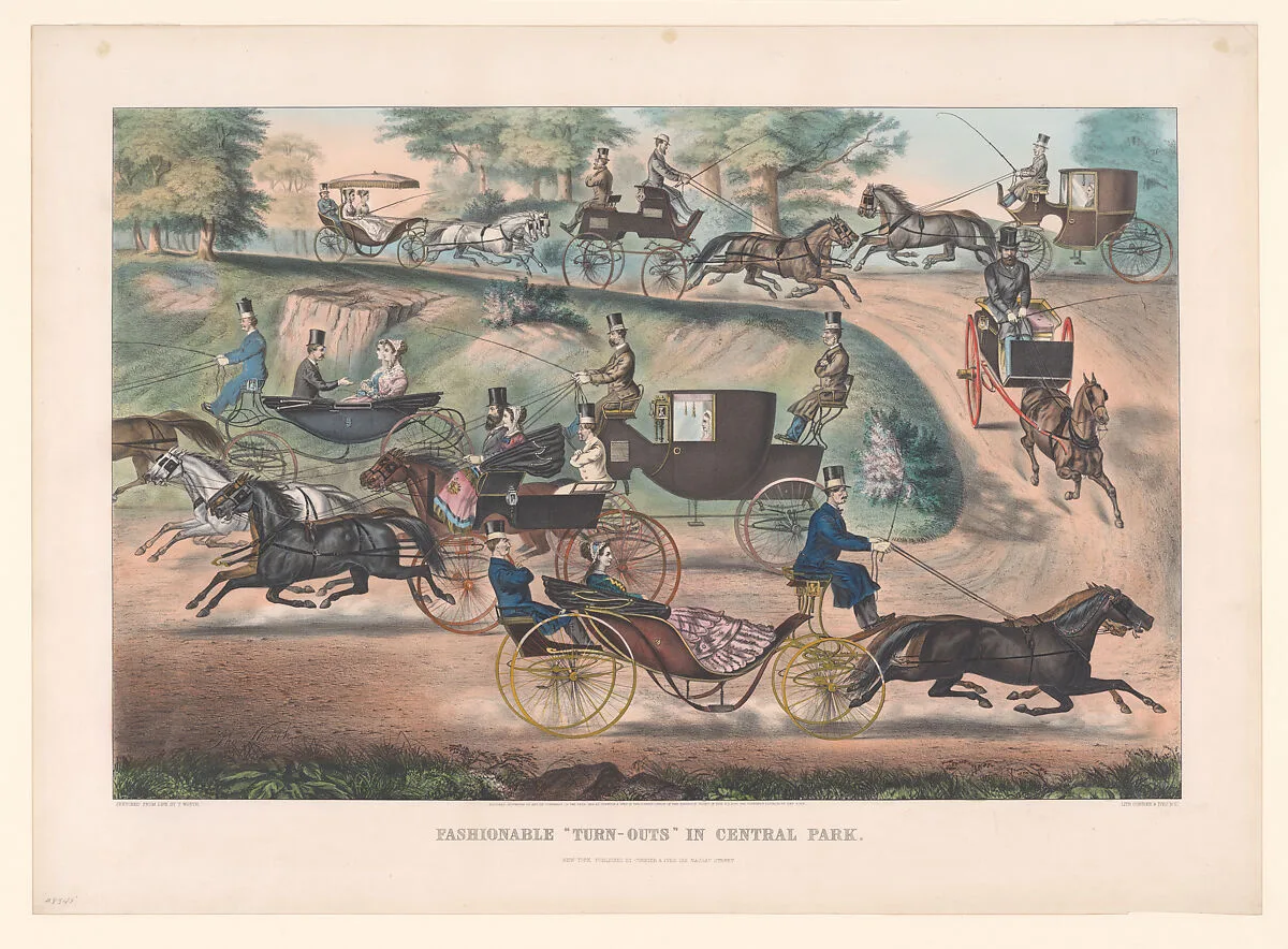 Fashionable "Turn-Outs" in Central Park — Thomas B. Worth|Currier & Ives|Currier & Ives