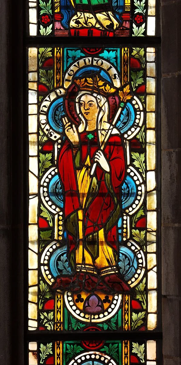 Stained Glass Panel with Queen Kunigunde — Unknown