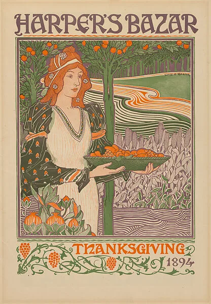 Harper's Bazar: Thanksgiving — Louis John Rhead|Harper's