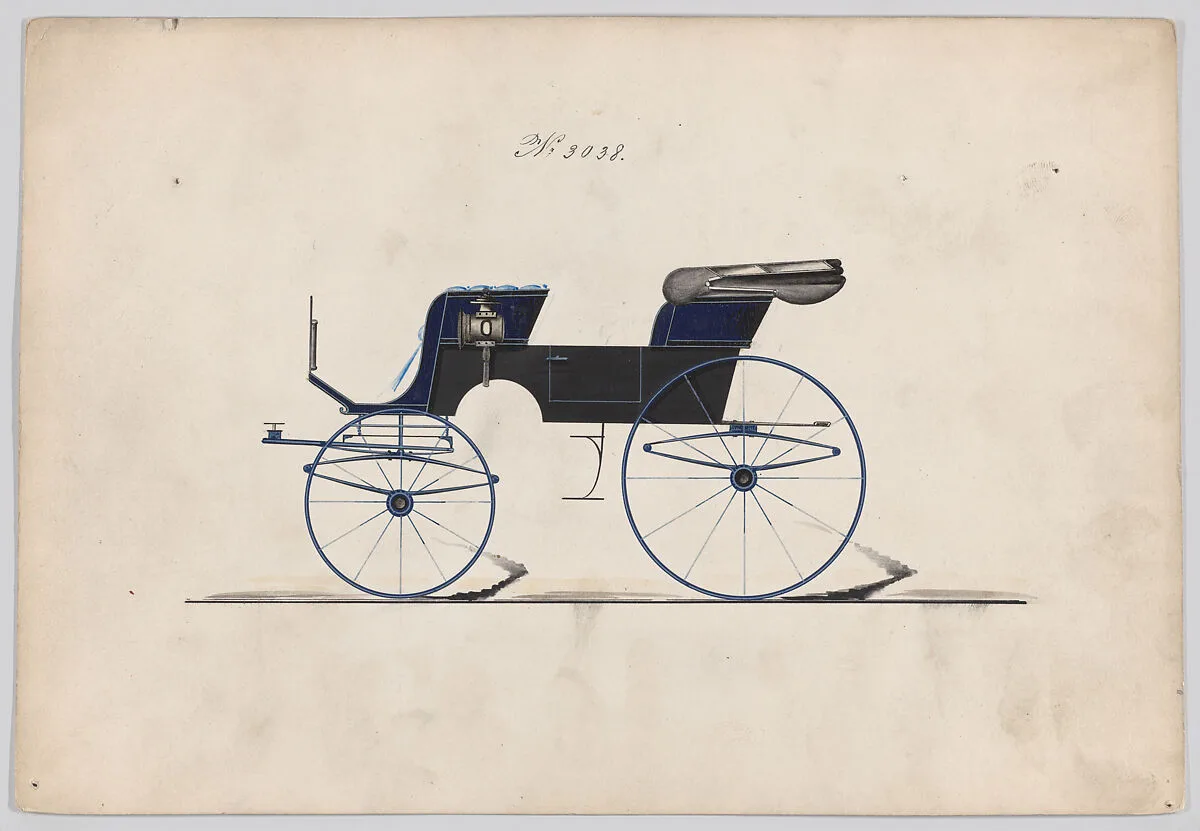 Design for 2 seat Phaeton, no. 3038 — Brewster & Co.