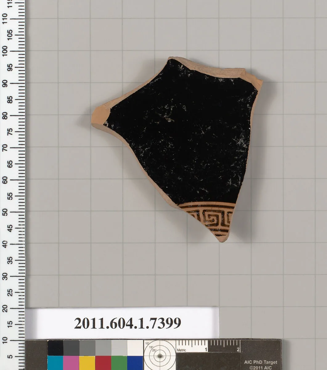 Terracotta fragment of a kylix (drinking cup) — Unknown
