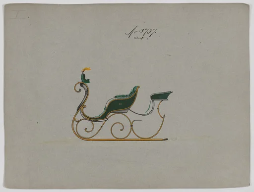 Design for Rumble Sleigh, no. 3737