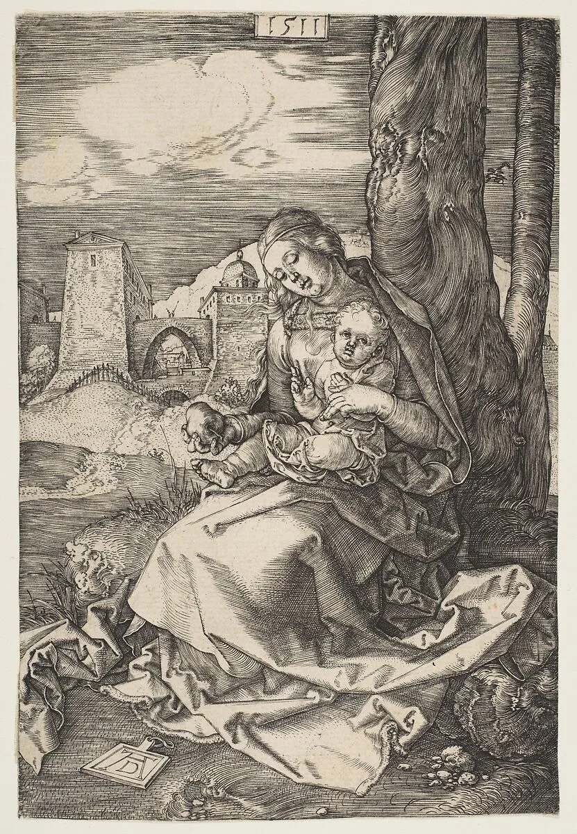 Virgin and Child with a Pear — Albrecht Dürer