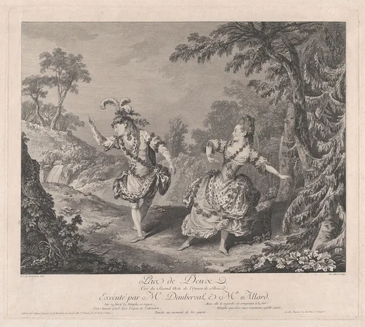 Pas de Deux, Tiré du Second Acte de l'Opera de Sylvie: Exécuté par Mr. Dauberval & Mlle. Allard