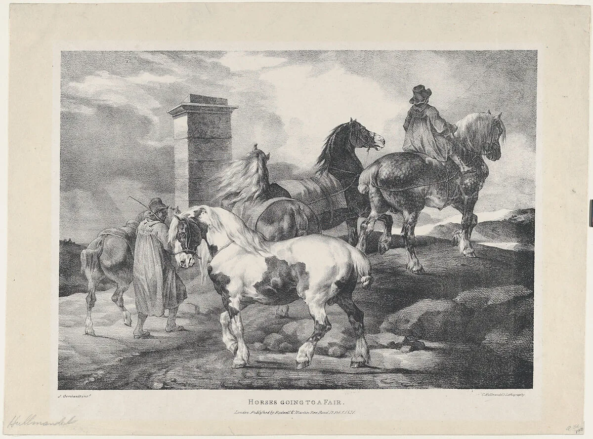Horses going to a Fair — Théodore Gericault|Charles Joseph Hullmandel|Rodwell & Martin