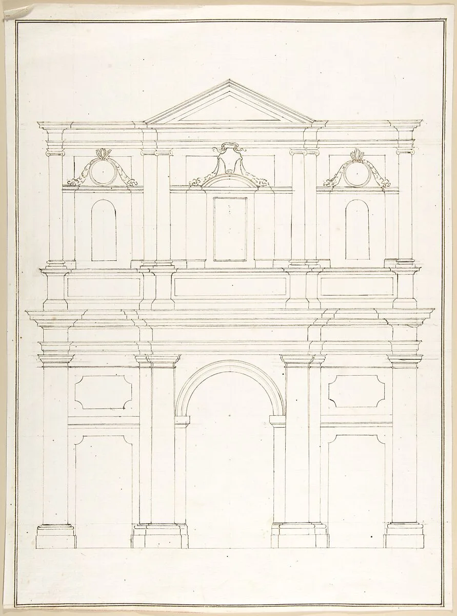 Design for a Facade — Pietro Paolo Coccetti (Cocchetti)