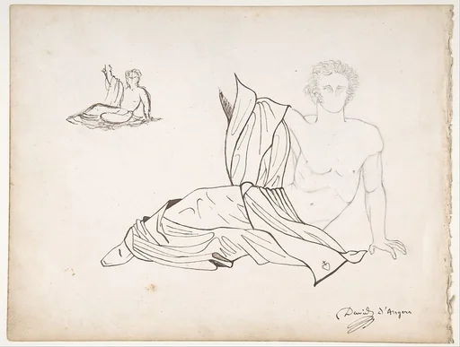 General Bonchamp Shown in a Pose Designed for His Tomb (Recto)