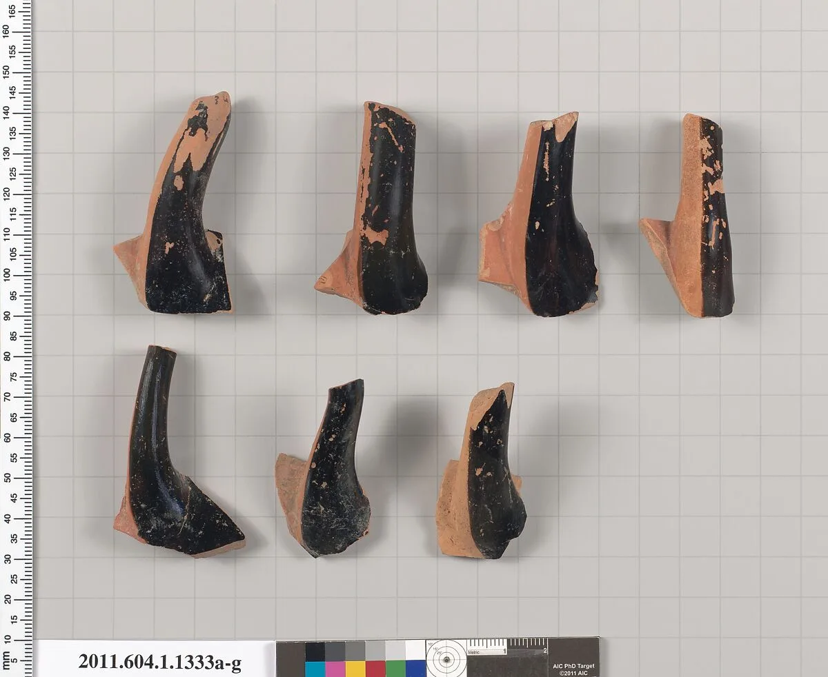 Terracotta fragments of kylikes (drinking cups) — Unknown