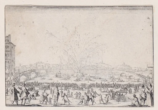 Le Feu d'Artifice sur l'Arno (Fireworks on the Arno), from Les Caprices Series A, The Florence Set