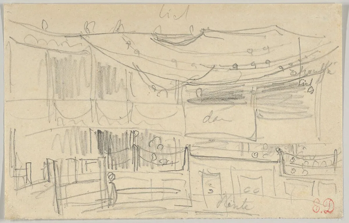 Sketch of an Arena(?) — Eugène Delacroix