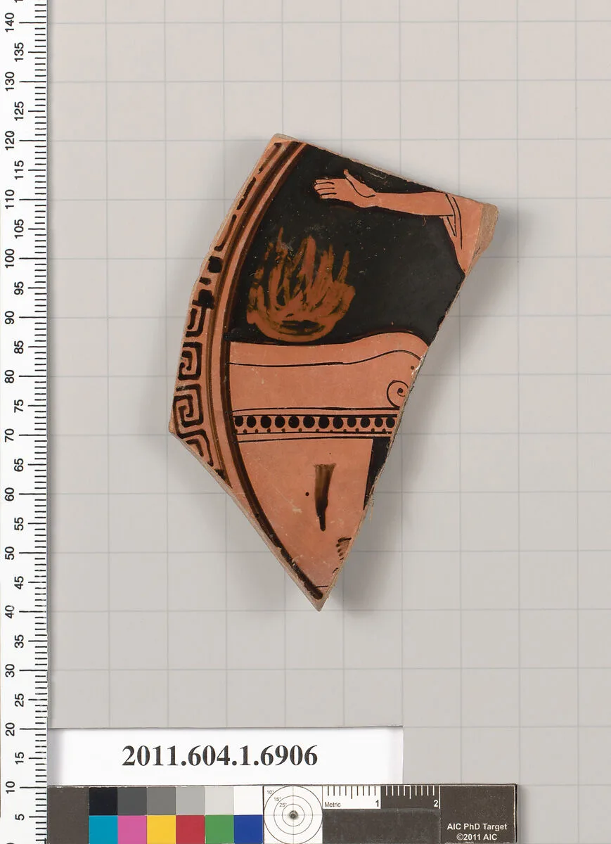 Terracotta fragment of a kylix (drinking cup) — Unknown