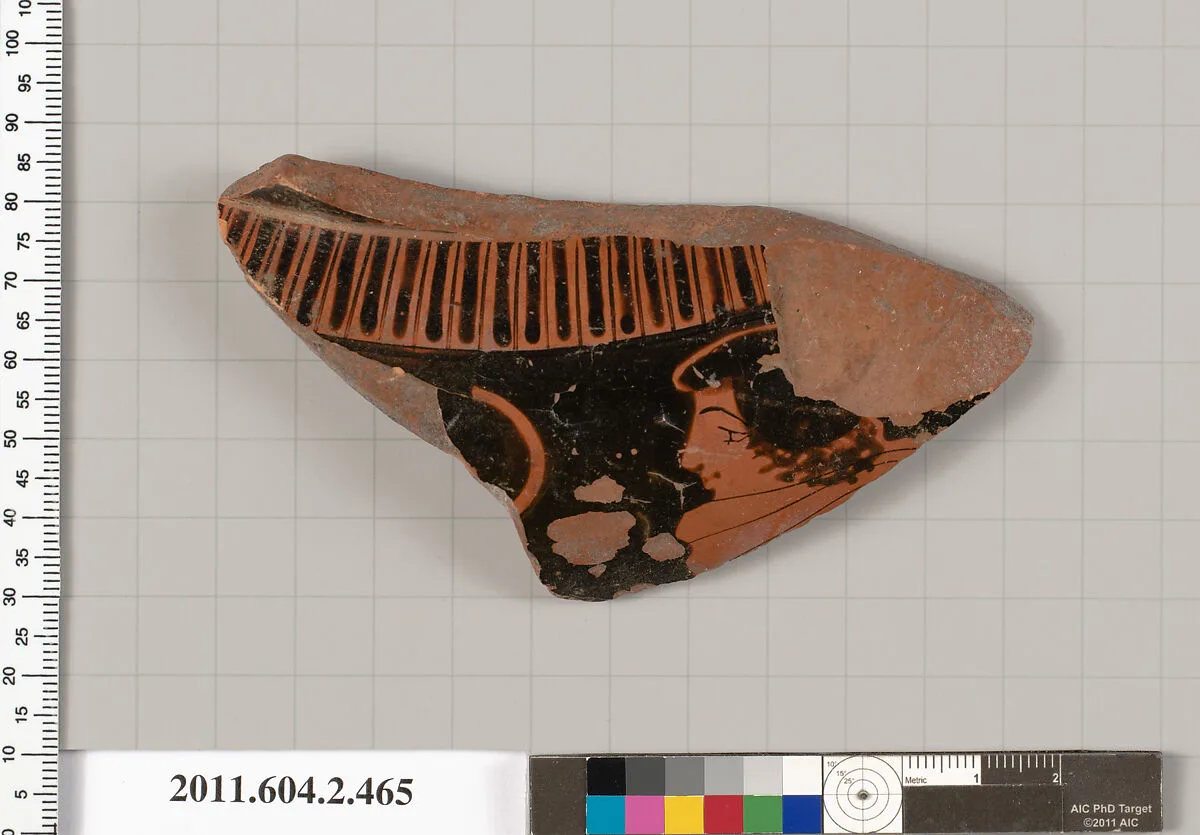 Terracotta fragment of a column-krater (bowl for mixing wine and water) — Unknown