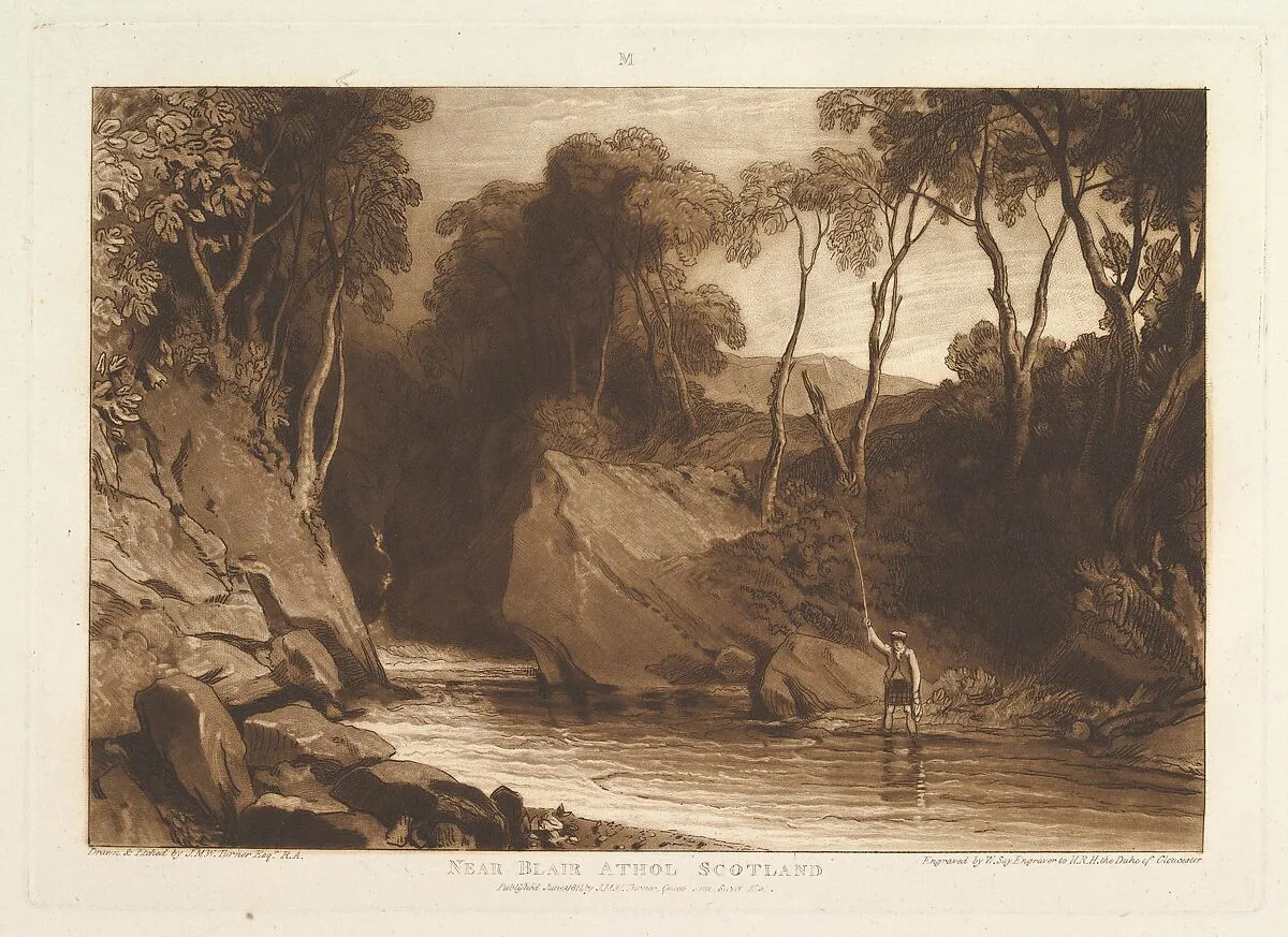 Near Blair Athol, Scotland (Liber Studiorum, part VI, plate 30) — Joseph Mallord William Turner|William Say|Joseph Mallord William Turner