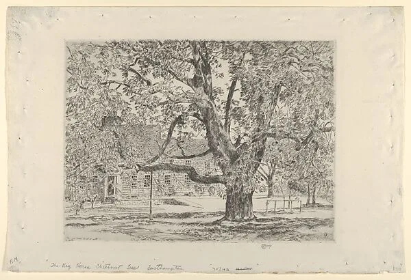 The Big Horse Chestnut Tree, Easthampton — Childe Hassam