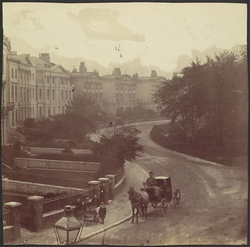 [Carriage on Street in Residential Neighborhood, London]