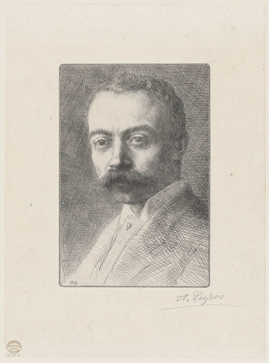 Portrait Head of Edward D. Adams — Edward Dean Adams|Alphonse Legros