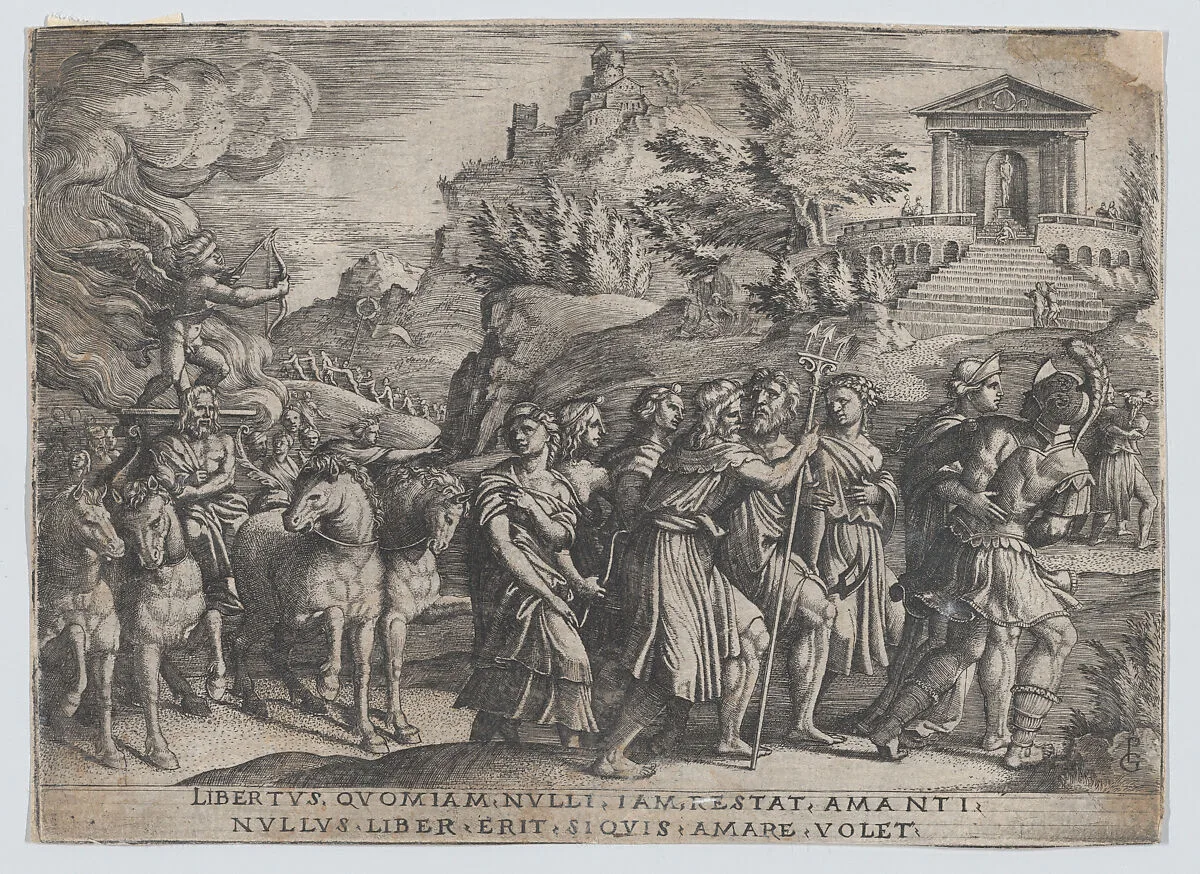 The Triumph of Love, from "The Triumphs of Petrarch" — Georg Pencz