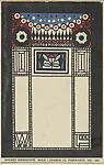 Ornamental Motif and Stylized Flowers — Franz Lebisch|Wiener Werkstätte
