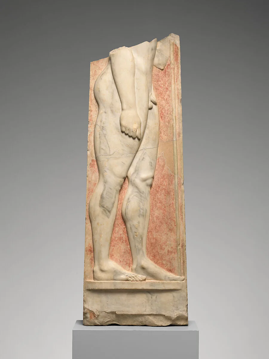 Fragment of the marble stele (grave marker) of a youth — Unknown