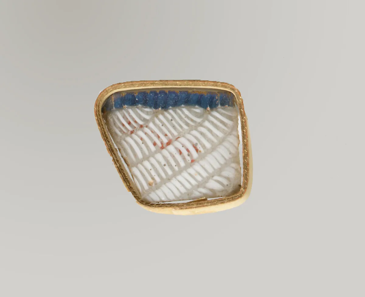 Glass network mosaic fragment — Unknown