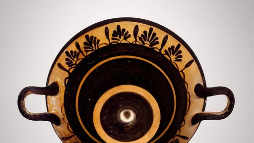 Terracotta kylix (drinking cup)