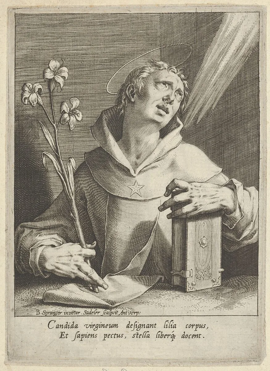 Saint Dominic — Johann Sadeler I|Bartholomeus Spranger