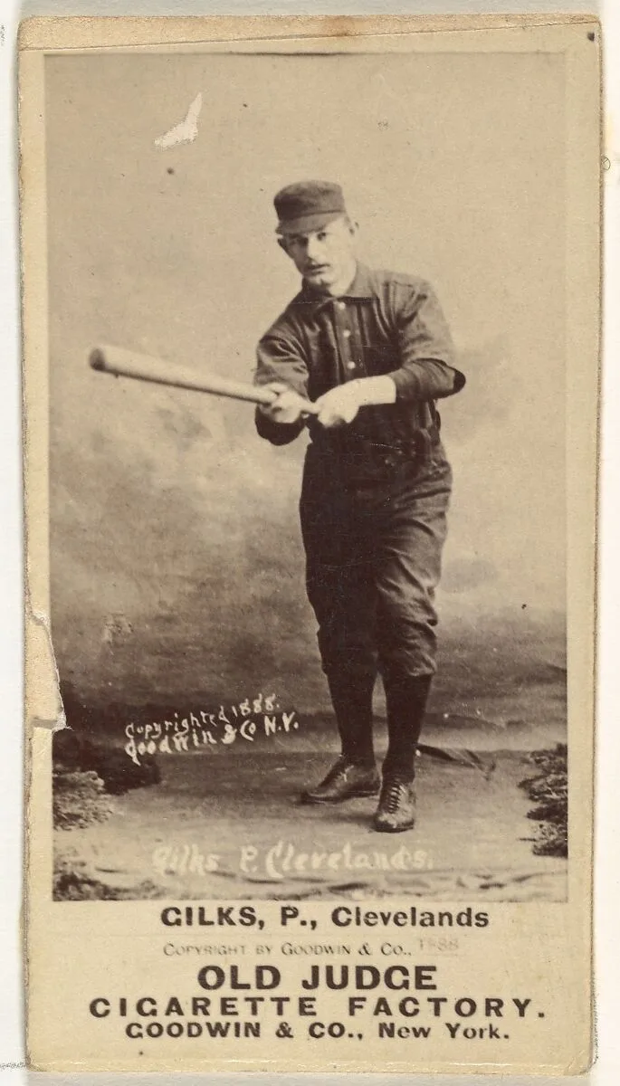 Robert James "Bob" Gilks, Pitcher, Cleveland, from the Old Judge series (N172) for Old Judge Cigarettes — Goodwin & Company