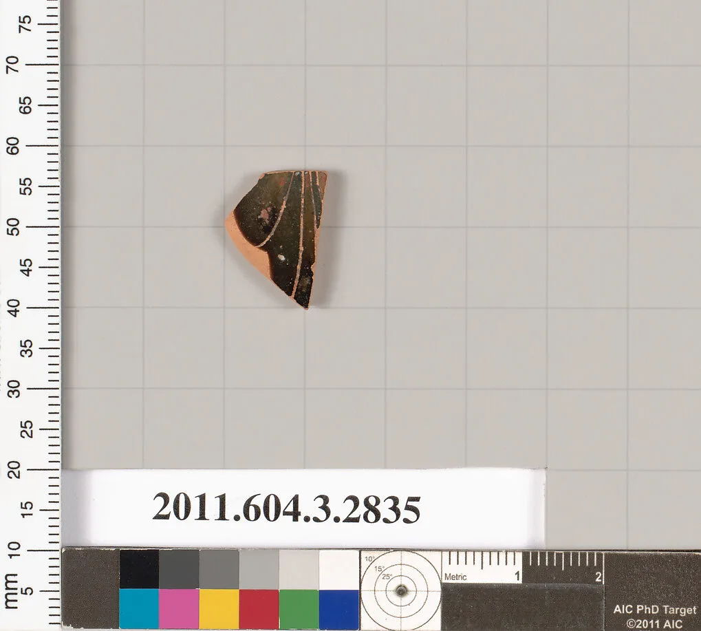Terracotta fragment of a closed shape — Unknown